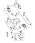 Genuine Mopar Vacuum Brush 55057497AA. Fixed Price $17.88.