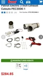 PEC300K-1 Patriot 304 Stainless Steel 3" Electric Cutout Single. Fixed Price $230.00.