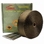 Ledaut 2"X 50' Twill Weave Motorcycle Atv Titanium Exhaust Heat Shield Wrap W.... Fixed Price $34.32.