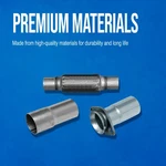 Genuine Exhaust Flex Connector 1.75" Inlet (id) Outlet 41452. Fixed Price $23.60.