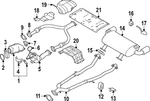 Genuine Nissan Exhaust Muffler 20100-6HZ5B. Fixed Price $876.66.