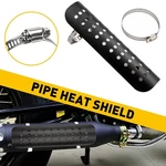 Universal Exhaust Muffler Pipe Heat Shield Cover Heel Guard Black Motorcycle For. Fixed Price $14.99.