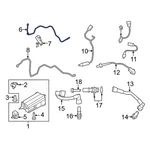 Ford TRANSIT-350 Hd 15-19 CK4Z9G297A Evaporative Emissions System Lines. Fixed Price $74.77.