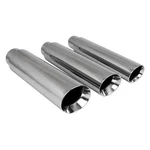 Exhaust Tip Hi-polished Series Stainless Steel Round Angle Cut Double-wall. Fixed Price $38.03.