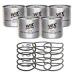 Wix 33166 Fuel Filter Set Heavy Duty Cartridge Metal Canister 5 Pieces. Fixed Price $55.95.